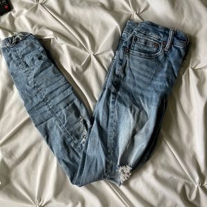 American Eagle ripped skinny jeans